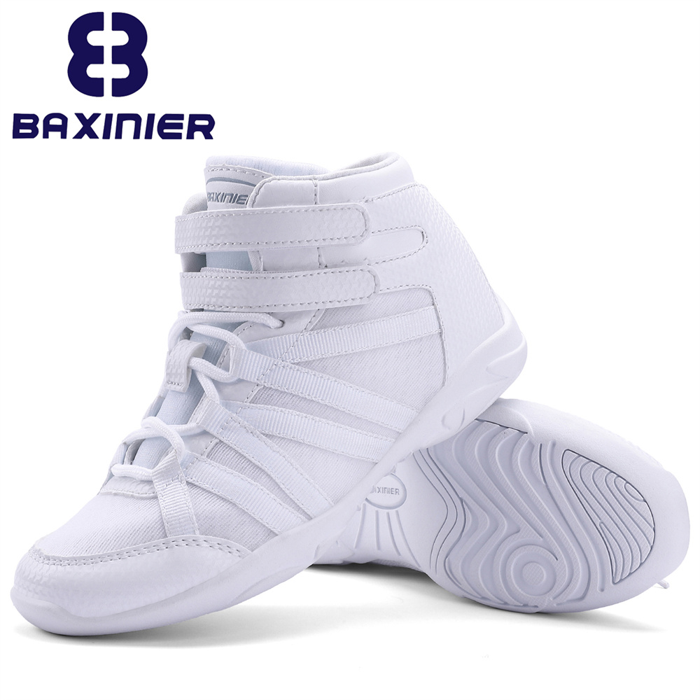 Badminton Shoes - BAXINIER Meninas Branco High Top Cheerleading