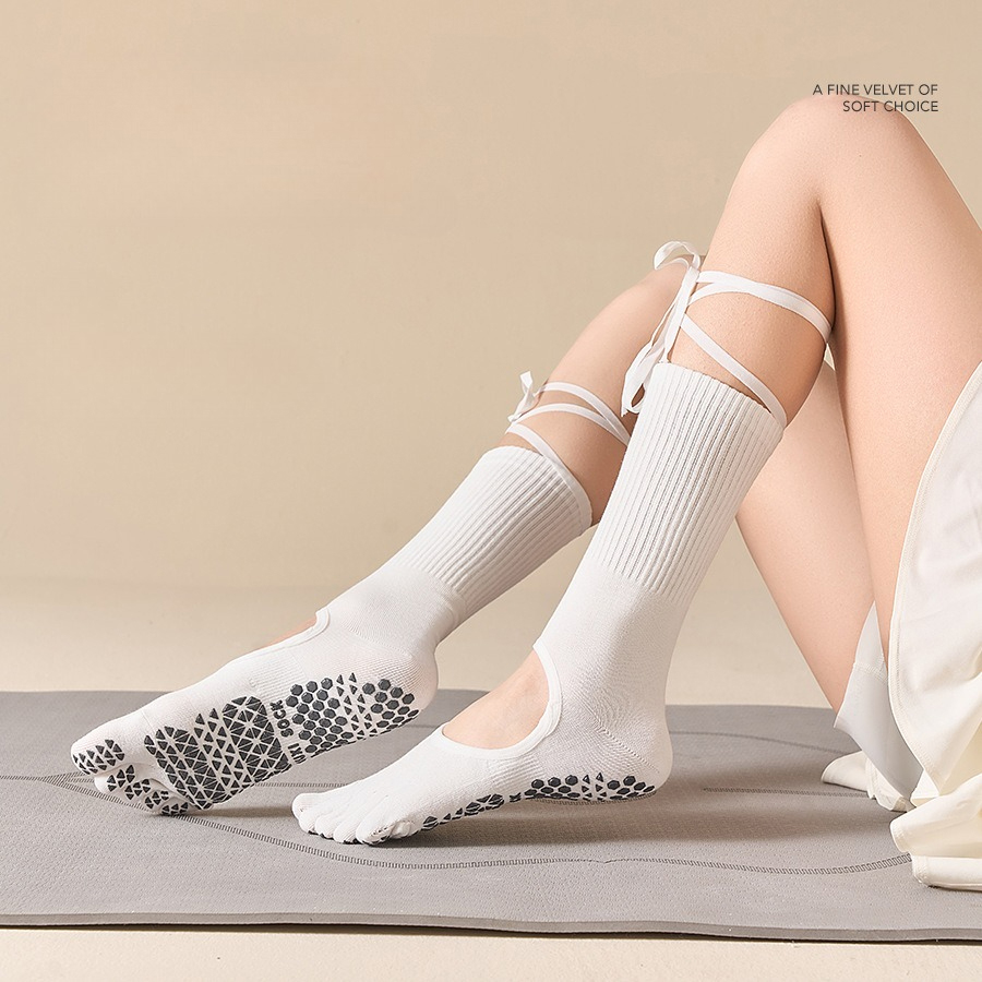 Meias de Yoga Femininas com Ca - Sports Grip avaliação e preço